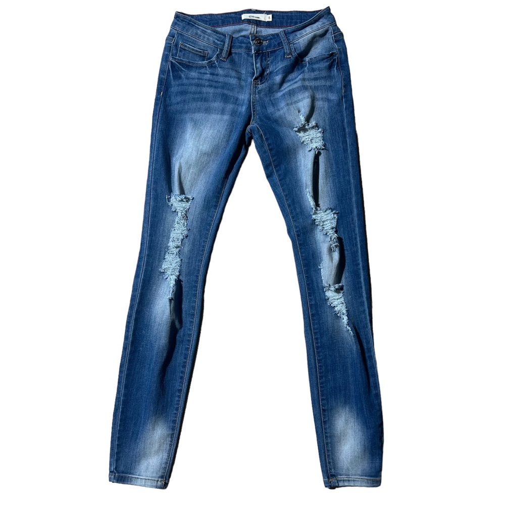 Cello Distressed Skinny Jeans Size 5